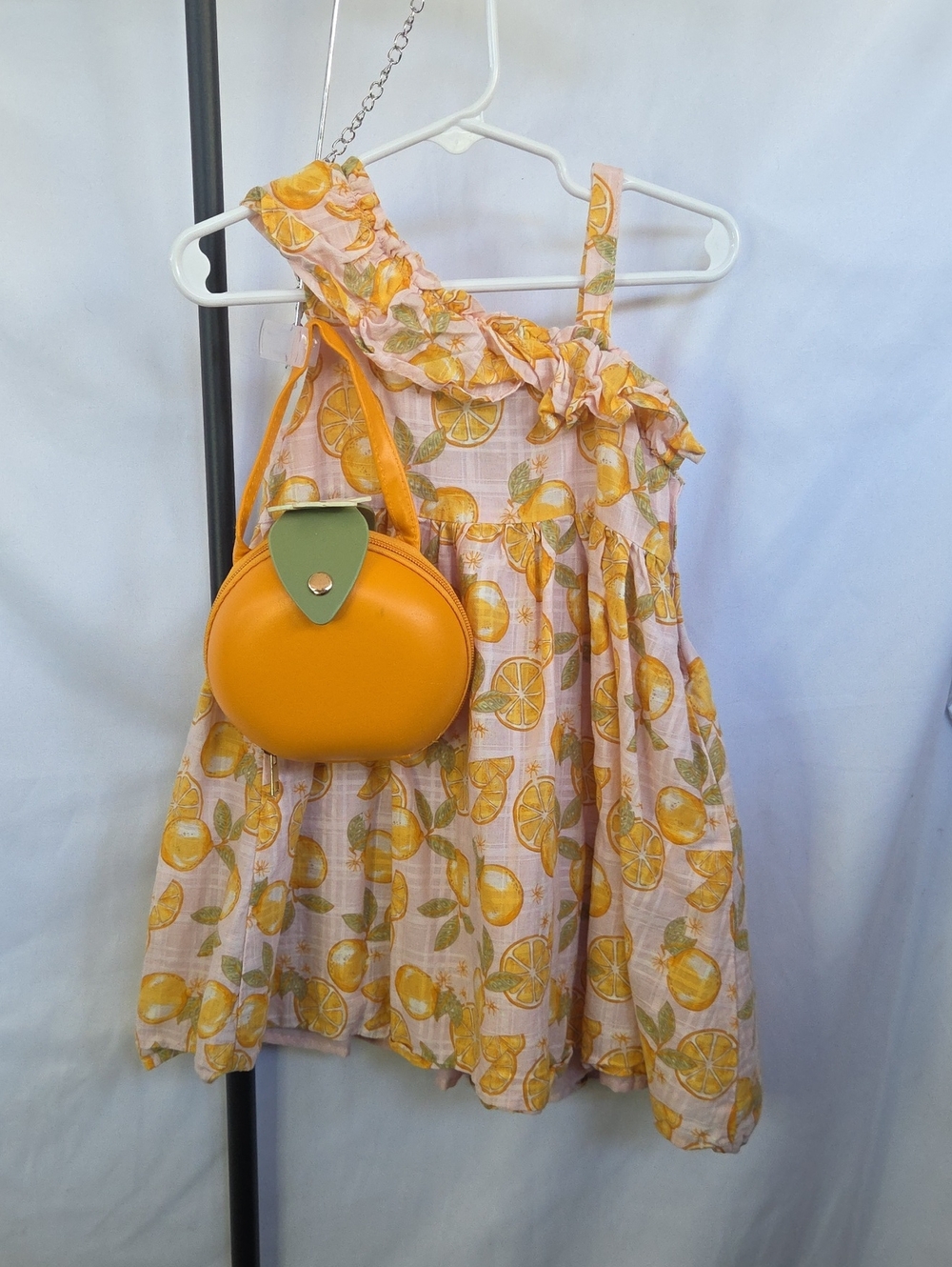Cynthia Rowley Toddler Girls Lemon Print One-Shoulder Dress